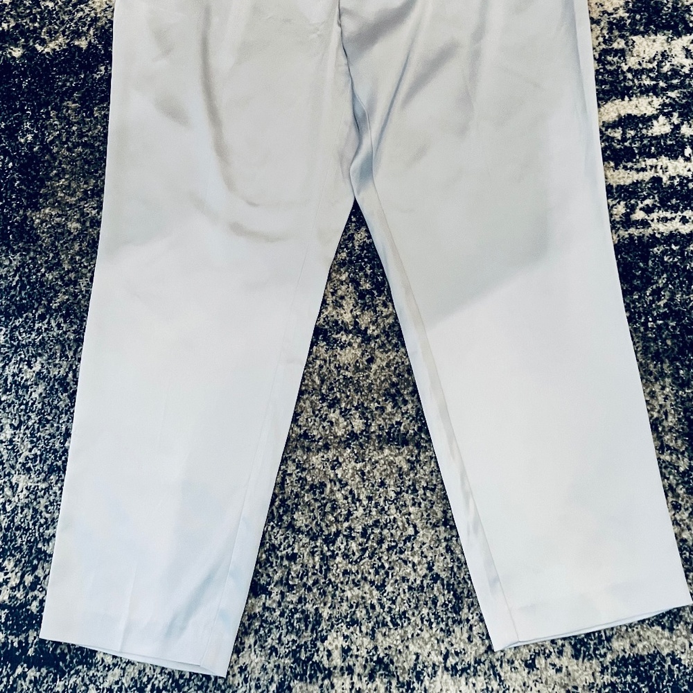 WOMANS 18W SLIM BLUE SATIN TROUSE NWT - Picture 7 of 7